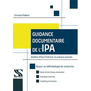 Setes Guidance Documentaire De L'ipa - Diplôme D'etat D'infirmier En Partique Avancée pas cher