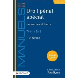 Bruylant Droit Pénal Spécial - Personnes Et Biens pas cher