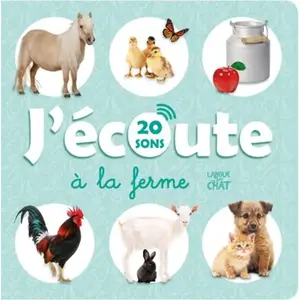 ISBN Langue au Chat Editions Imagier qui parle - J'écoute à la ferme - Livre sonore 20 puces pas cher