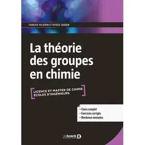 De Boeck Supérieur La théorie des groupes en chimie pas cher