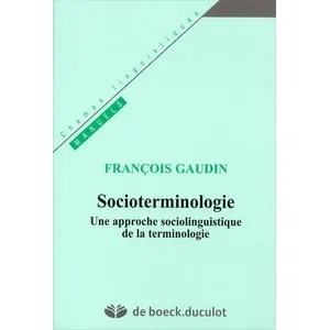 Duculot Louvain Socioterminologie pas cher