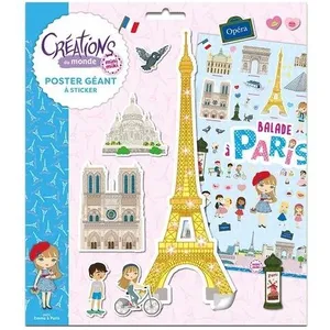 Play Bac Poster Géant Avec Stickers - Créations Du Monde pas cher