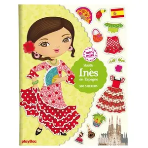 Comparateur de prix : Play Bac Eds Habille Inès En Espagne - 300 Stickers