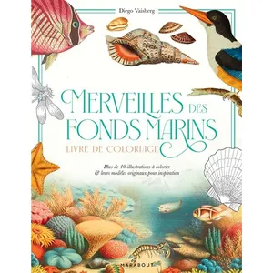 Marabout Merveilles Des Fonds Marins - Carnet De Coloriage Avec Modèles En Couleur pas cher