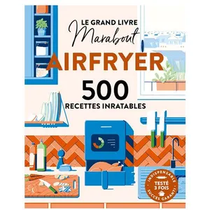 Livre de recettes Airfryer - Marabout - 500 recettes - Petit-déjeuner au dessert - Pancakes chocolat-noisette pas cher