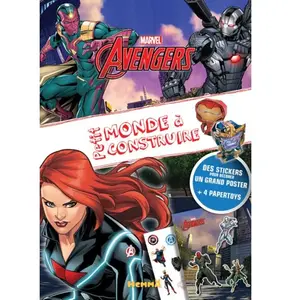 Hemma Marvel Avengers Black Widow Et Iron Man - Avec Des Stickers, 1 Grand Poster, Et 4 Papertoys pas cher