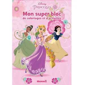 ISBN Mon Super Bloc De Coloriages Et D'activités Disney Princesses pas cher