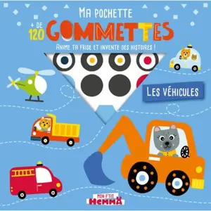 Hemma Les véhicules: Ma pochette + 120 gommettes. Anime ta frise et invente des histoires ! pas cher
