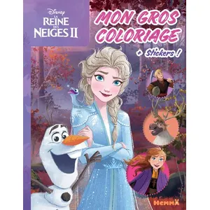 Hemma Mon gros coloriage + stickers Disney La Reine des Neiges II