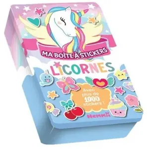 ISBN Ma Boite À Stickers - Licornes - Avec Plus De 1000 Stickers ! pas cher