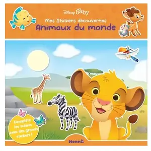 Hemma Animaux Du Monde - Complète Les Scènes Avec Des Grands Stickers ! pas cher