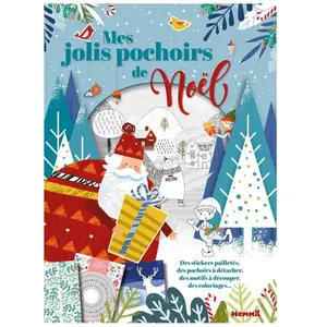 Hemma Mes jolis pochoirs de Noël - Des stickers pailletés, des pochoirs à détacher, des motifs à découper