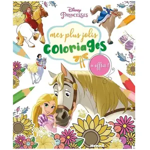 Hemma - Disney Princesses - Mes plus jolis coloriages à offrir - Princesses et chevaux Livre de coloriage - Dès 3 ans - 236x197 pas cher