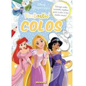 Comparateur de prix : Hemma Disney Princesses: Coloriages codés, numérotés, mystères, points à relier et bien d'autres encore !