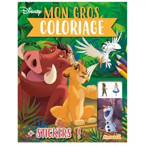 ISBN Hemma Mon gros coloriage Simba, Pumbaa et Zazu pas cher