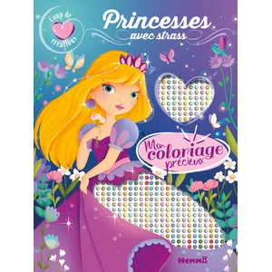 ISBN Hemma Mon Coloriage Précieux Princesses - Avec Strass pas cher