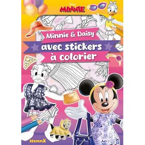 ISBN Hemma Minnie Et Daisy Avec Stickers À Colorier pas cher