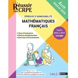 Nathan Mathématiques Français: Epreuve d'admissibilité écrit pas cher