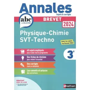 Nathan Physique-Chimie, Sciences De La Vie Et De La Terre, Technologie 3e pas cher
