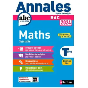 Nathan Mathématiques Spécialité Tle - Sujets & Corrigés pas cher