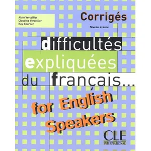 Cle International Difficultés Expliquées Du Français - ... For English Speakers, Corrigés pas cher