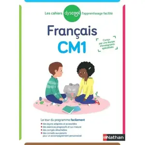 ISBN Nathan Français CM1 Les cahiers Dyscool pas cher