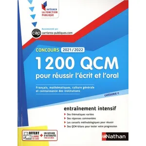 Nathan 1 200 Qcm Pour Réussir L'écrit Et L'oral pas cher