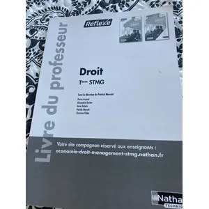 Nathan Technique Droit Tle Stmg - Livre Du Professeur pas cher