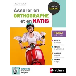 Nathan Assurer En Orthographe Et En Maths - 50 Séances De 30 Minutes pas cher