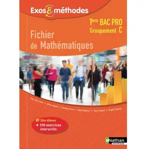Nathan Technique Fichier De Mathématiques Tle Bac Pro Groupement C Exos & Méthodes pas cher