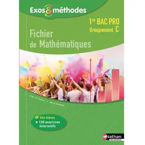 Nathan Technique Fichier De Mathématiques 1re Bac Pro Groupement C pas cher