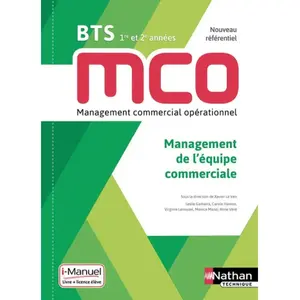 Nathan Technique Management De L'équipe Commerciale Bts Mco 1re Et 2e Années pas cher