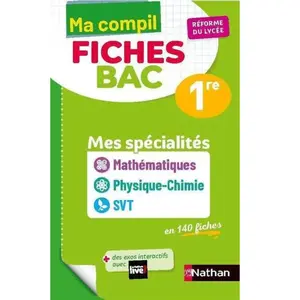 Nathan Mathématiques, Physique-Chimie, Svt 1re Mes Spécialités pas cher