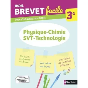 Nathan Physique Chimie Svt Techno 3e pas cher
