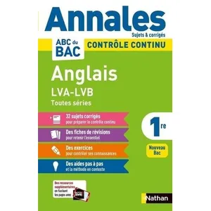 Nathan Anglais 1re - Sujets & Corrigés pas cher