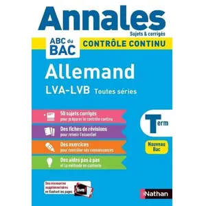 Nathan Allemand Lva-Lvb Toutes Séries - Sujets & Corrigés pas cher