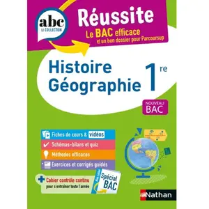 Nathan Histoire Géographie 1re - Nouveau Bac pas cher