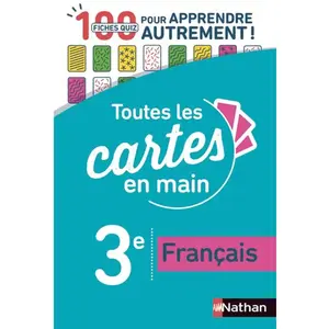 Comparateur de prix : Nathan Français 3e - 100 Fiches Quizz Pour Apprendre Autrement !