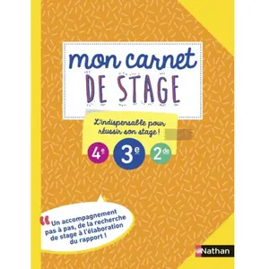 Comparateur de prix : Nathan Mon carnet de stage 4e 3e 2de