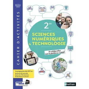 Comparateur de prix : Nathan Sciences Numérique Et Technologiques 2de - Cahier D'activité