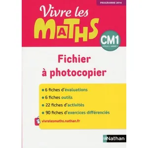Nathan Vivre Les Maths Cm1 - Fichier À Photocopier pas cher