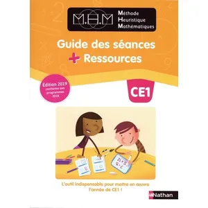 Nathan Méthode Heuristique Mathématiques Ce1 - Guide Des Séances + Ressources pas cher
