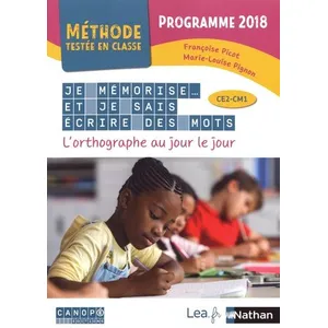 Comparateur de prix : Nathan Je Mémorise Et Je Sais Écrire Des Mots Ce2-Cm1 - L'orthographe Au Jour Le Jour