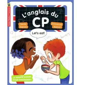 Flammarion Jeunesse Pere Castor L'anglais du CP - Let's eat! - Collection pour apprendre l'anglais aux enfants pas cher