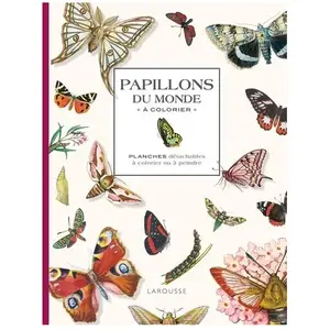 Larousse Papillons du monde à colorier pas cher