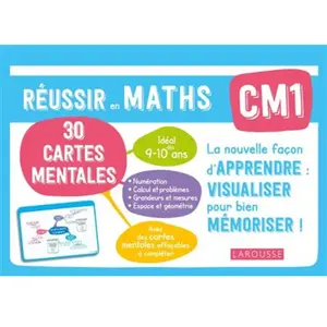ISBN Larousse Mathématiques Cm1 Mes Cartes Mentales - Réussir En Maths pas cher