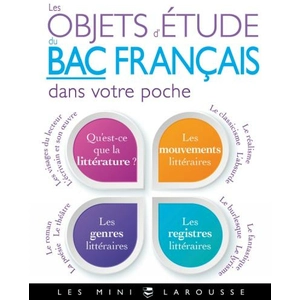 ISBN Larousse Les Objets D'étude Du Bac Français Dans Votre Poche pas cher