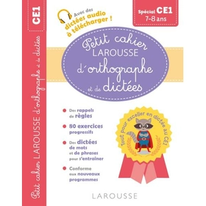 ISBN Petit Cahier Larousse D'orthographe Et De Dictées - Spécial Ce1 pas cher