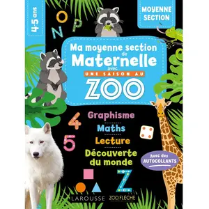 Comparateur de prix : Larousse Ma moyenne section de maternelle avec Une saison au zoo