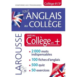 Larousse Tout L'anglais Au Collège - 6e/3e pas cher